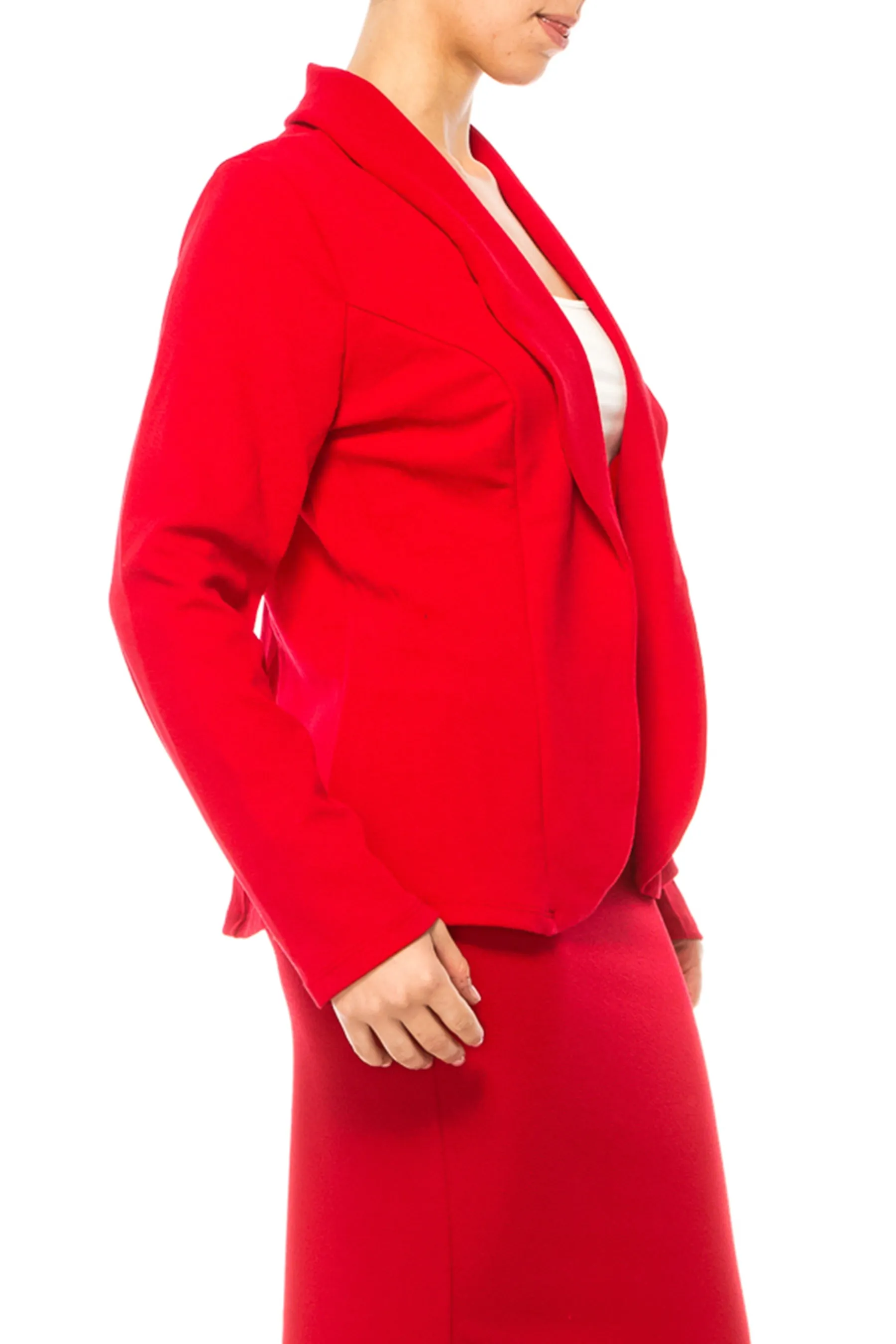 Elegant 2-Piece Suit – Blazer and Pencil Skirt, Professional Workwear V738-S1701SET $18Each