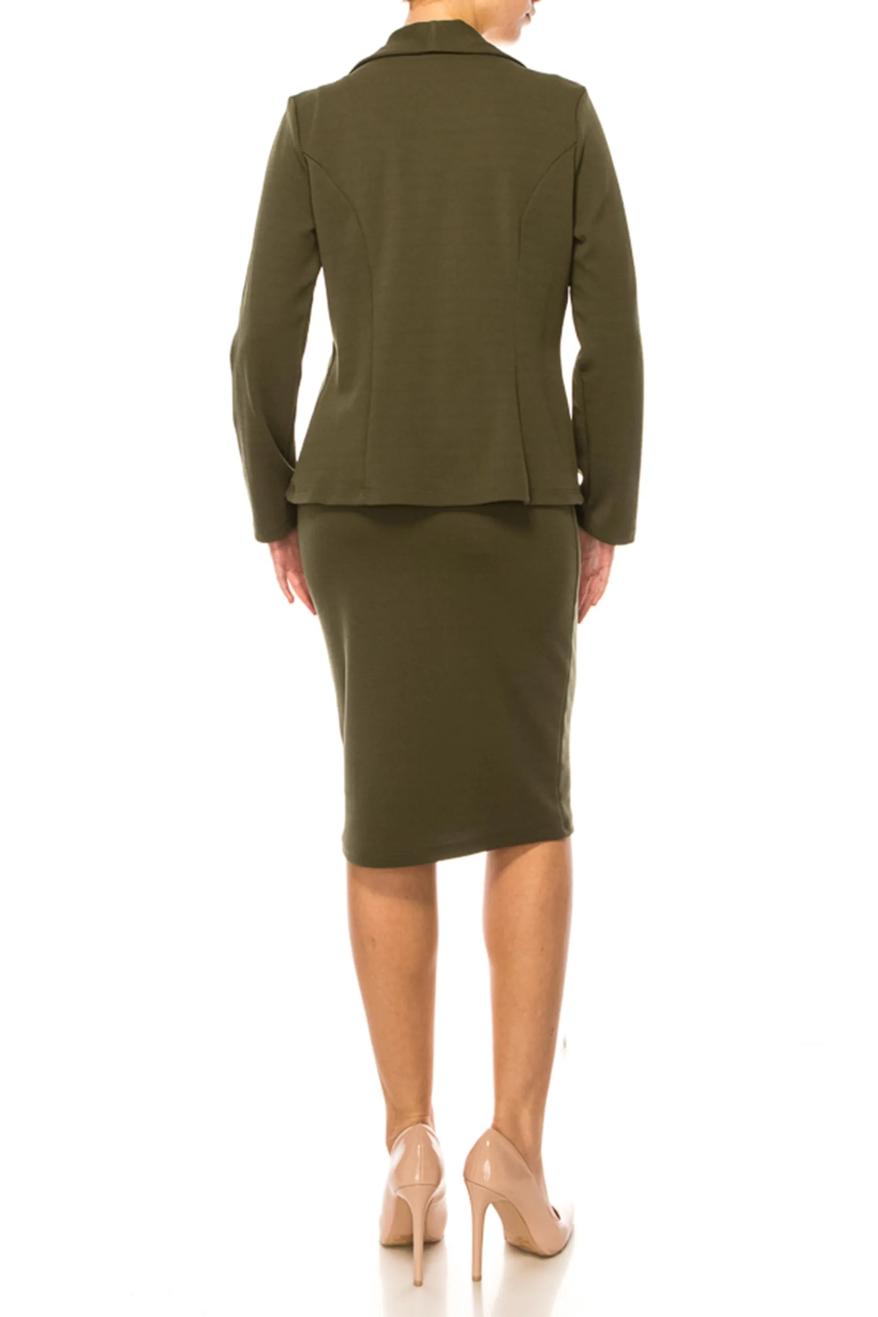Elegant 2-Piece Suit – Blazer and Pencil Skirt, Professional Workwear V738-S1701SET $18Each
