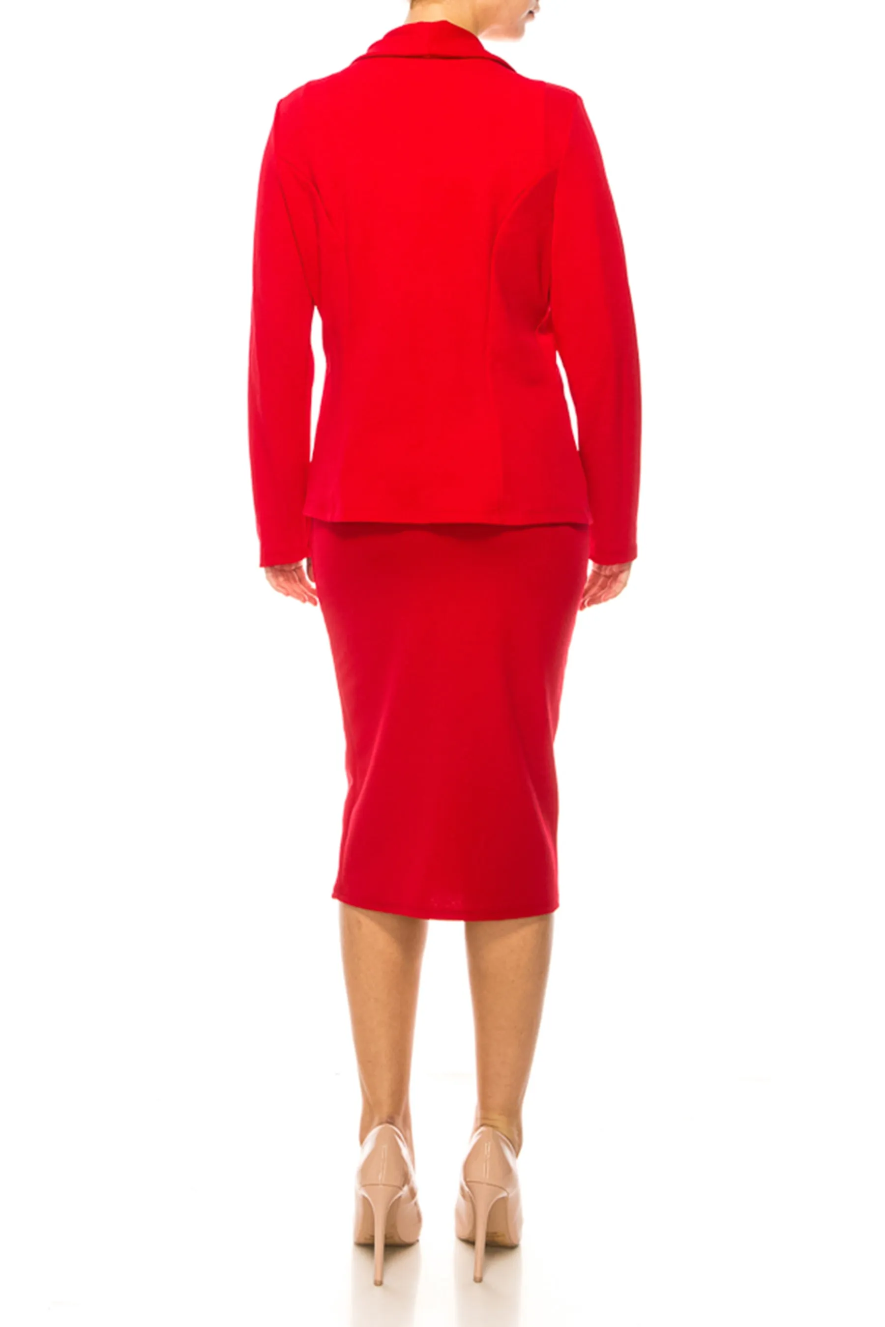 Elegant 2-Piece Suit – Blazer and Pencil Skirt, Professional Workwear V738-S1701SET $18Each