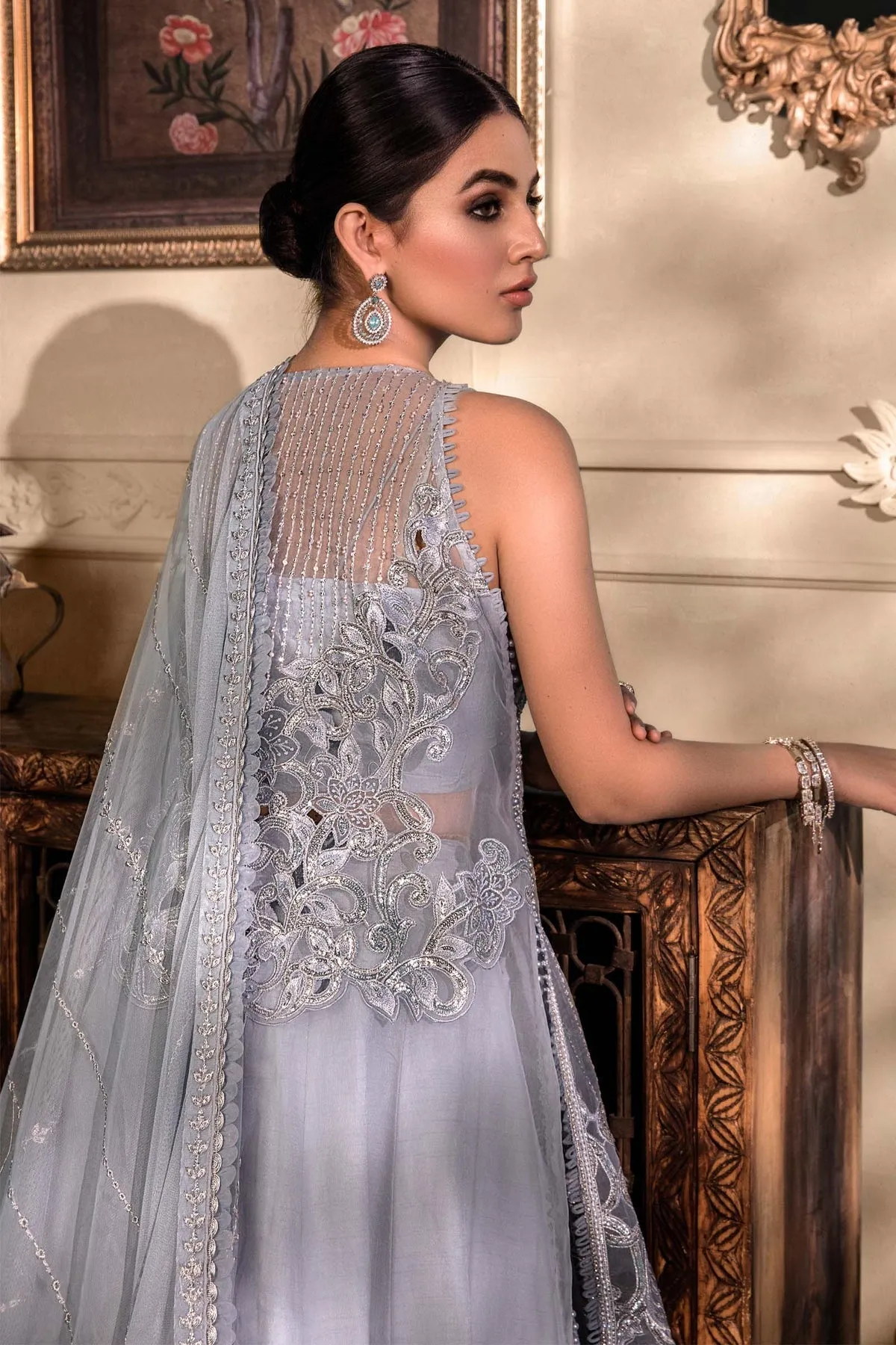 Embroidered Blue Salwar Kameez Pakistani Wedding Dresses
