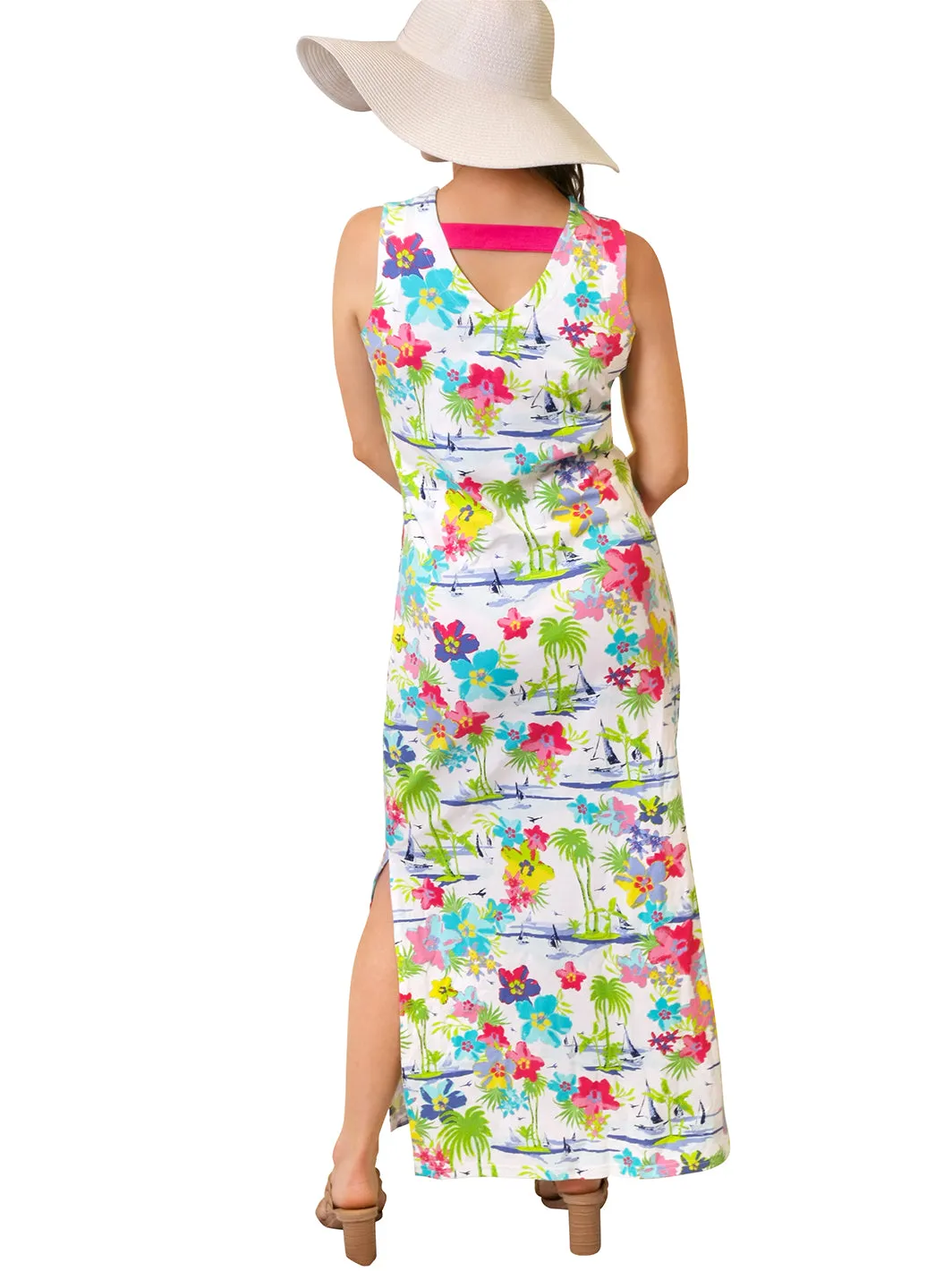 Emilee Maxi Shift Dress Caribbean