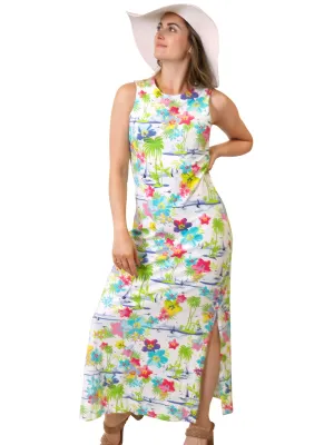 Emilee Maxi Shift Dress Caribbean
