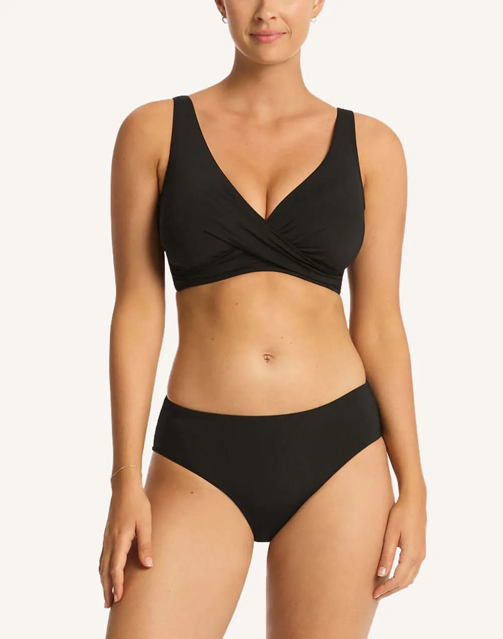 Essentials G Cup Cross Front Bikini Top