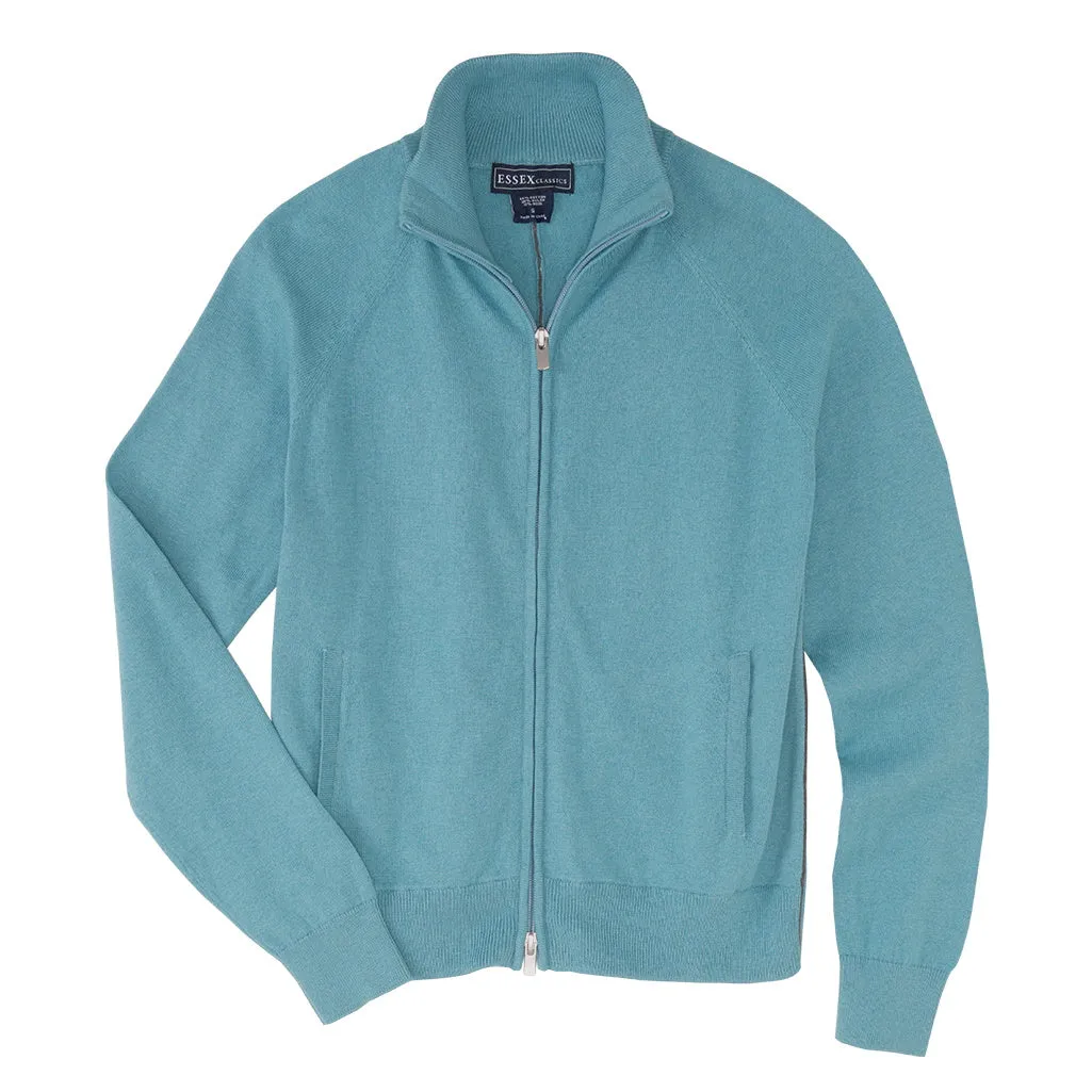 Essex Classics Allie Mock Neck Zip Cardigan