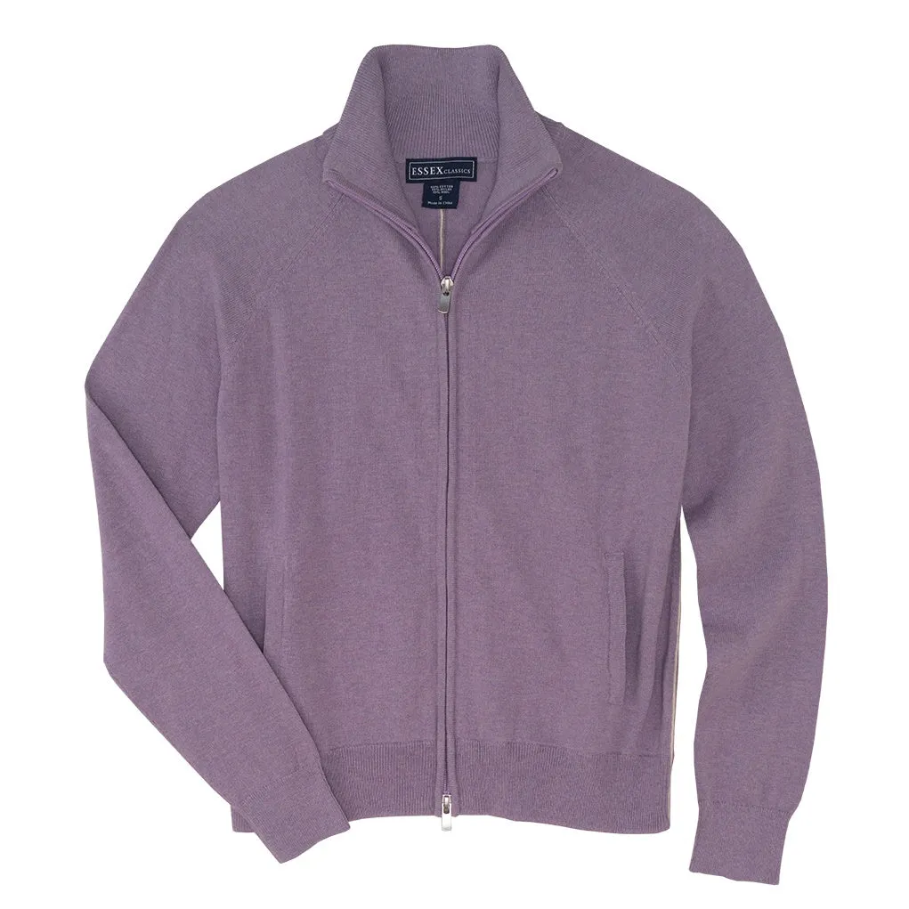 Essex Classics Allie Mock Neck Zip Cardigan