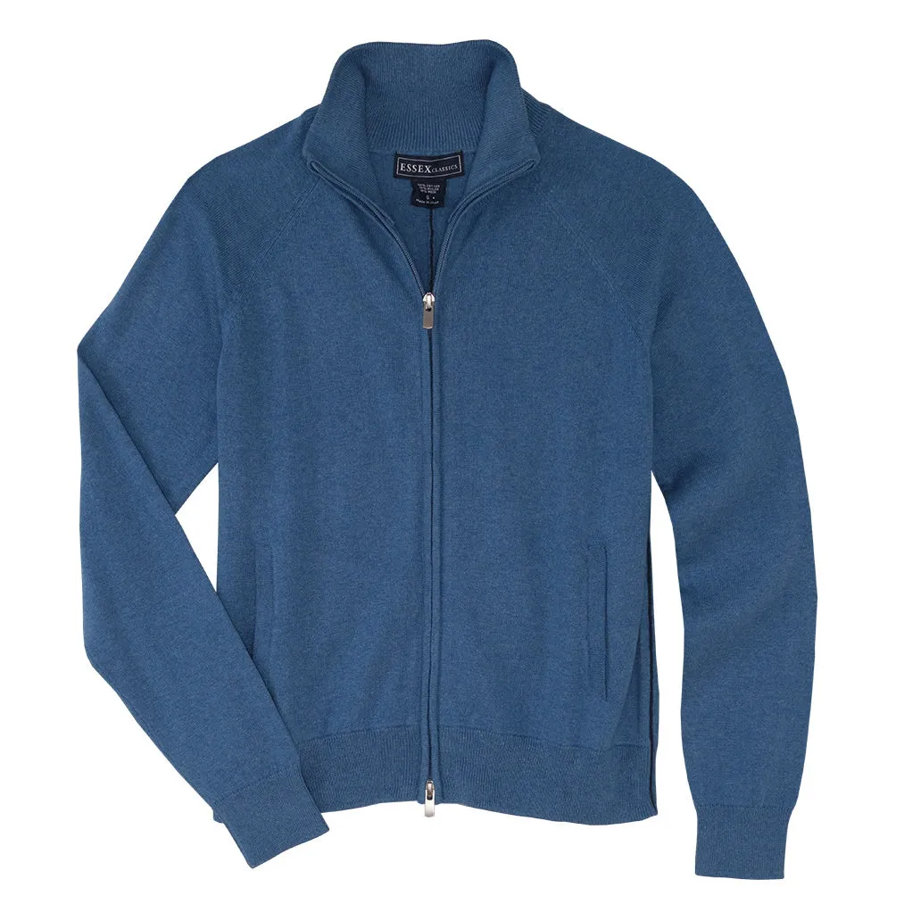 Essex Classics Allie Mock Neck Zip Cardigan
