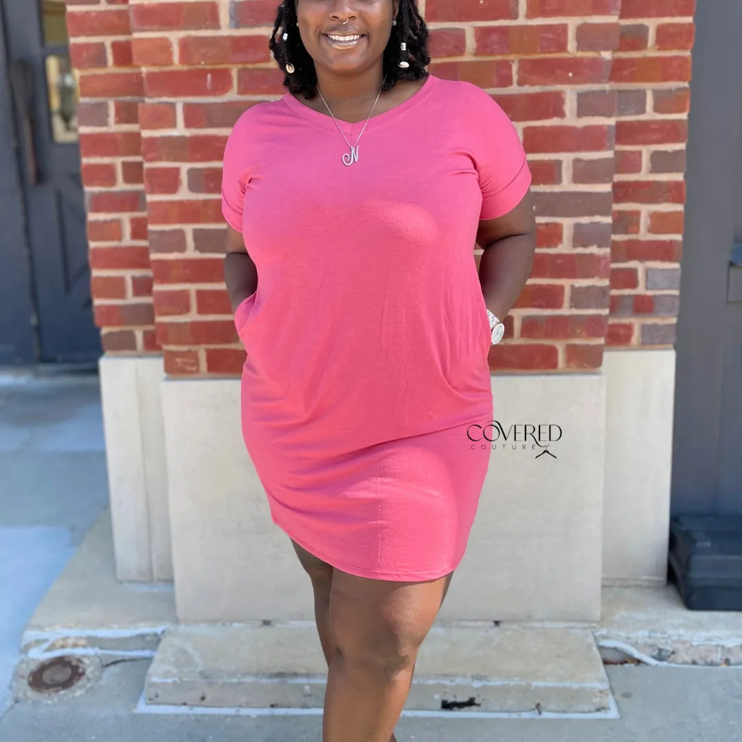 Everyday T-Shirt Dress Rose