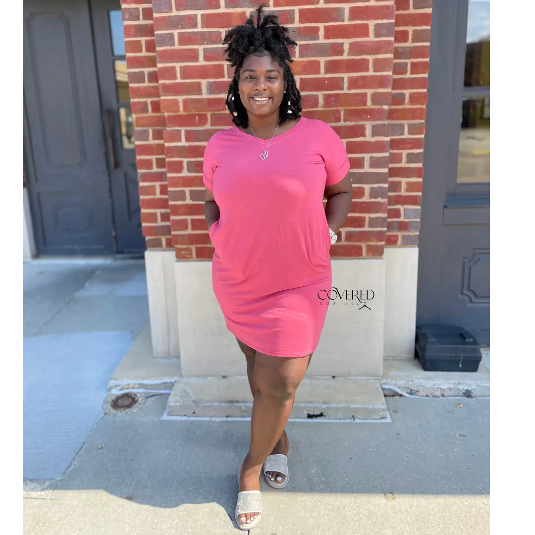 Everyday T-Shirt Dress Rose
