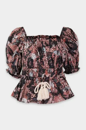 Evita Top in Rosewood