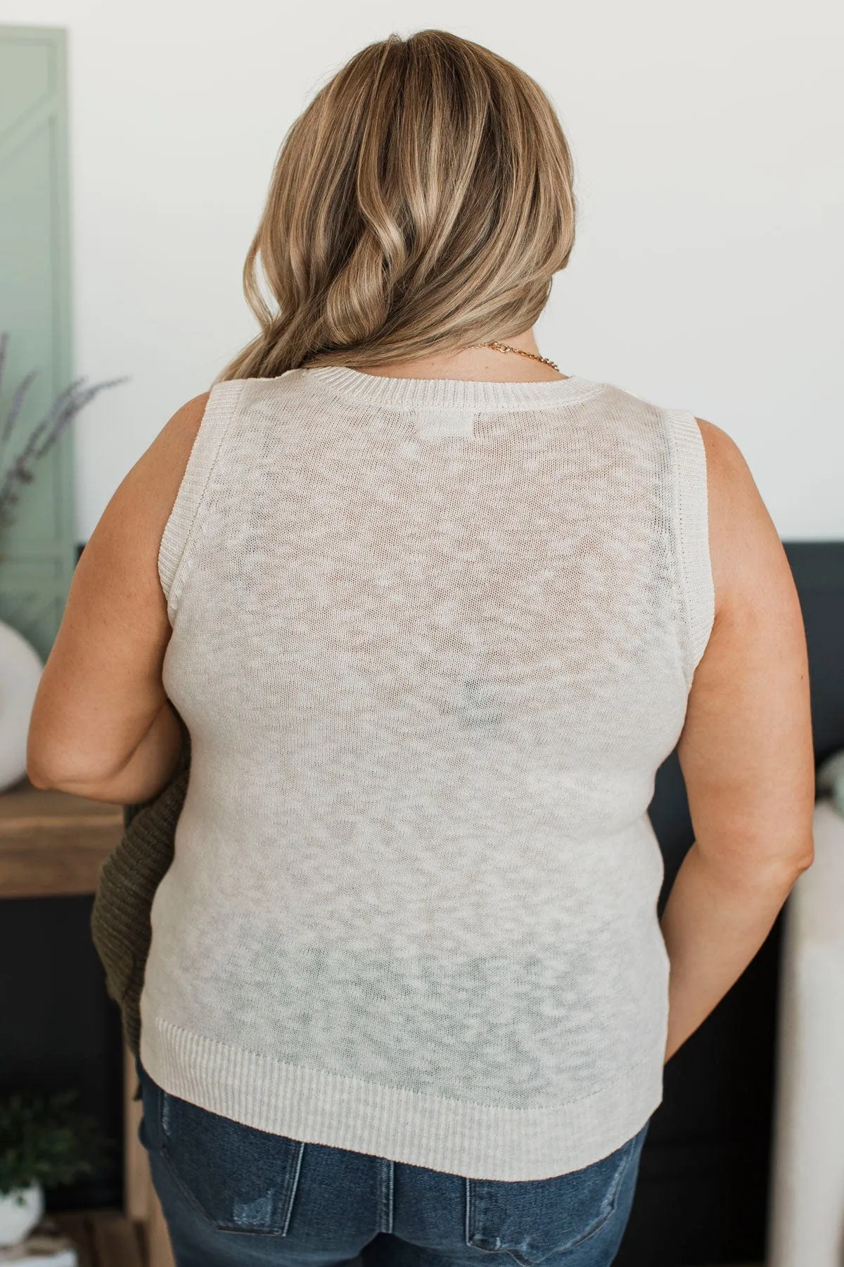 Extraordinary Devotion Knit Tank Top- Off-White