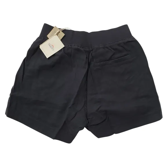 Faherty Arlie Day Shorts Women XS Washed Black Relaxed Fit NWT