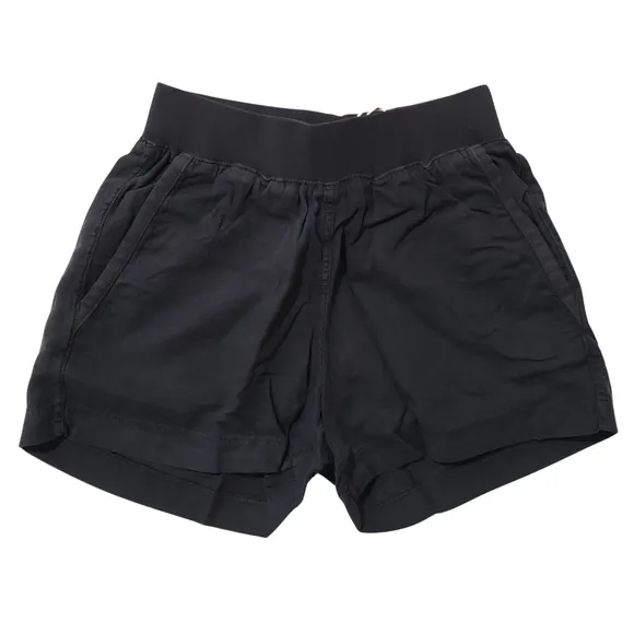 Faherty Arlie Day Shorts Women XS Washed Black Relaxed Fit NWT