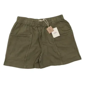 Faherty Womens size XS Cuffed Arlie Day Linen Shorts 3&quot; White