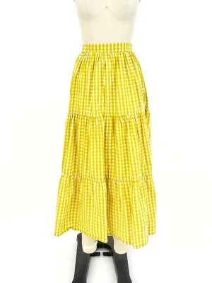 Faithfull The Brand Gingham Skirt
