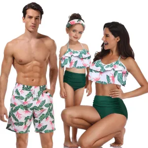 Family Matching Tropical Swimsuits