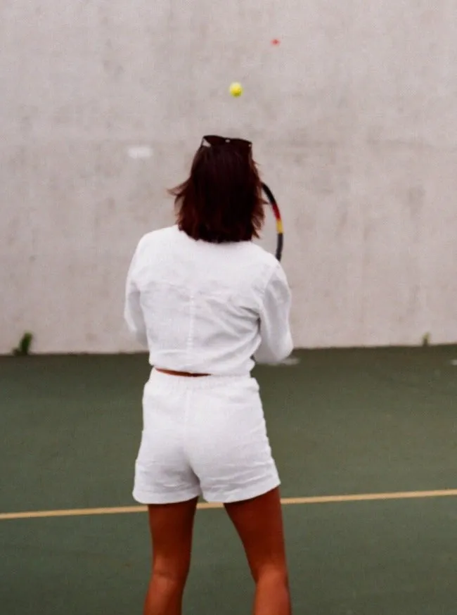 Farm to Table Unisex Shorts, White