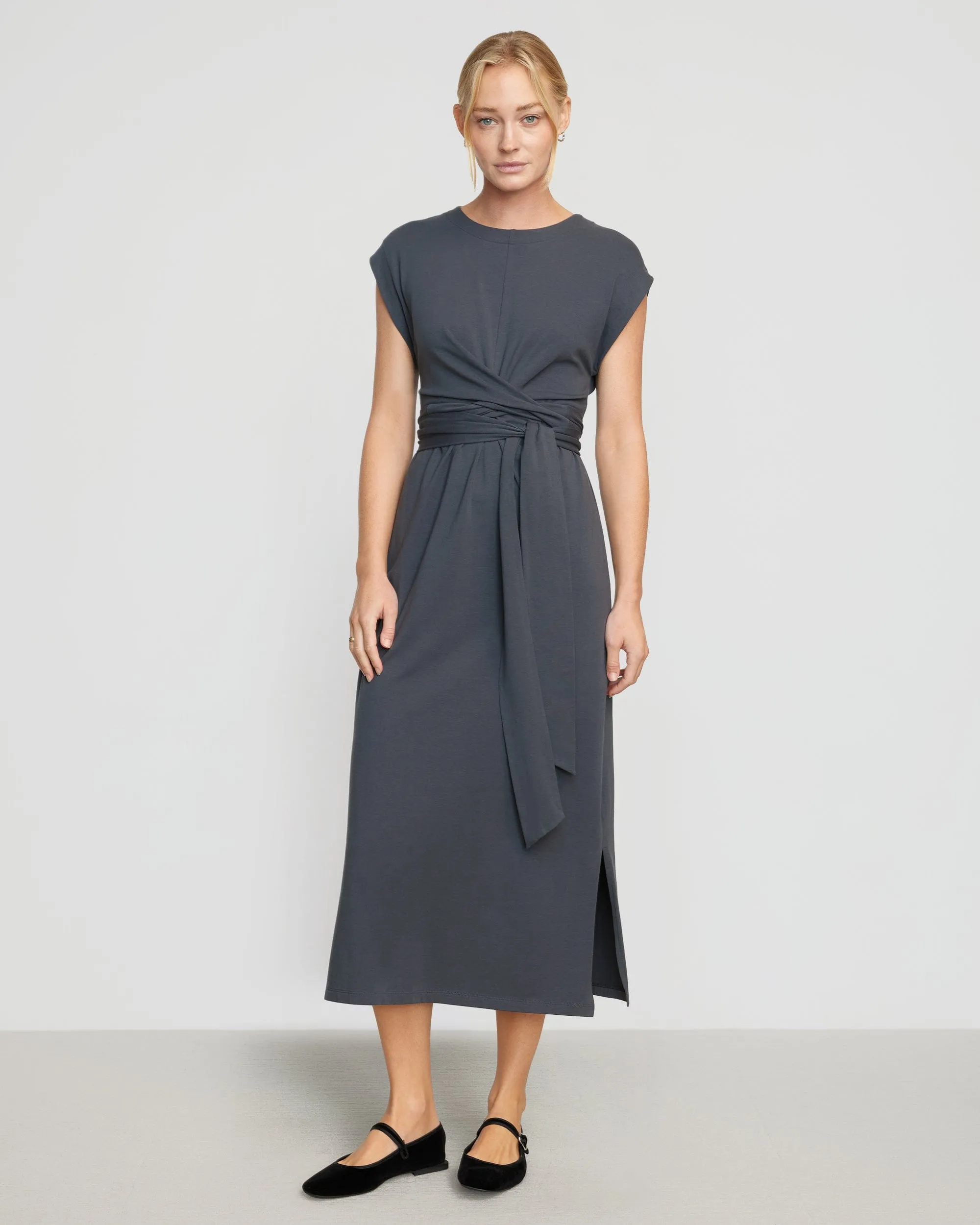 Fei Tie-Front Organic Cotton Dress