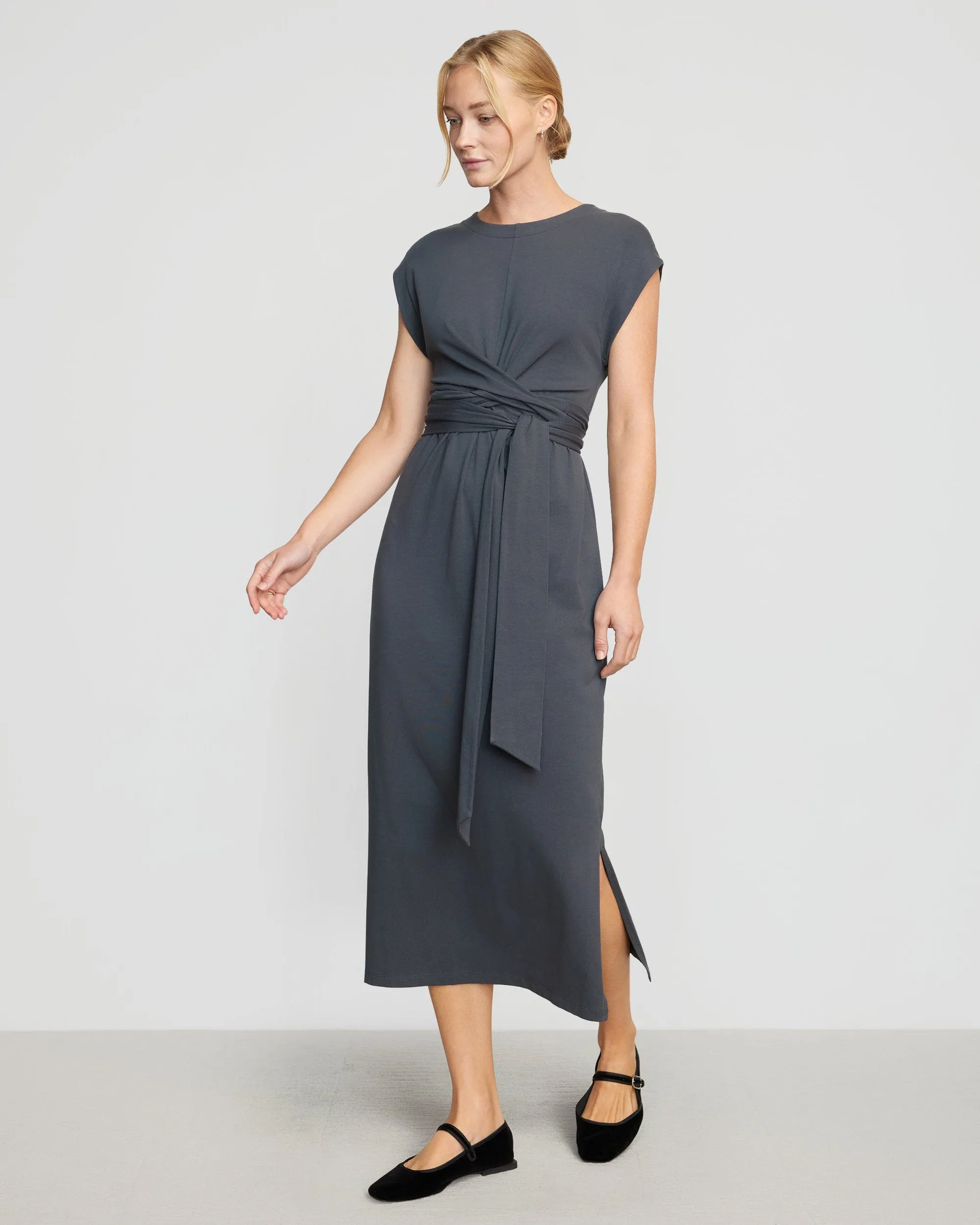 Fei Tie-Front Organic Cotton Dress