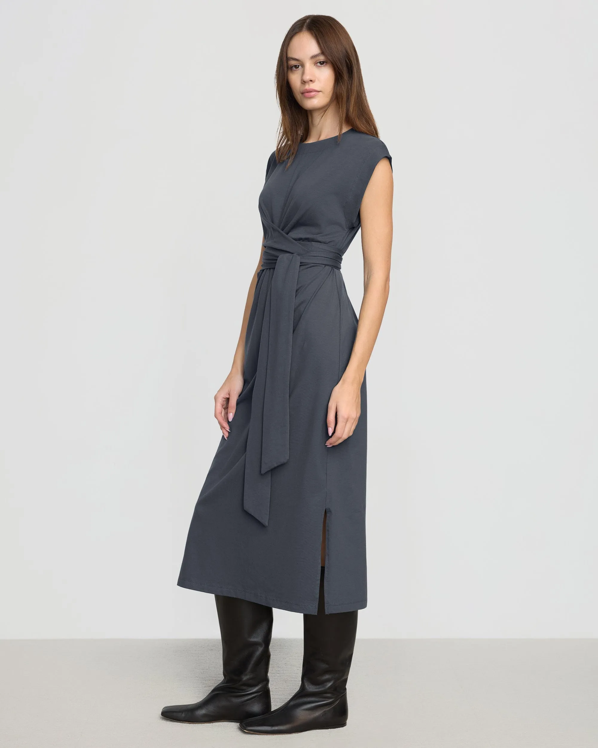 Fei Tie-Front Organic Cotton Dress
