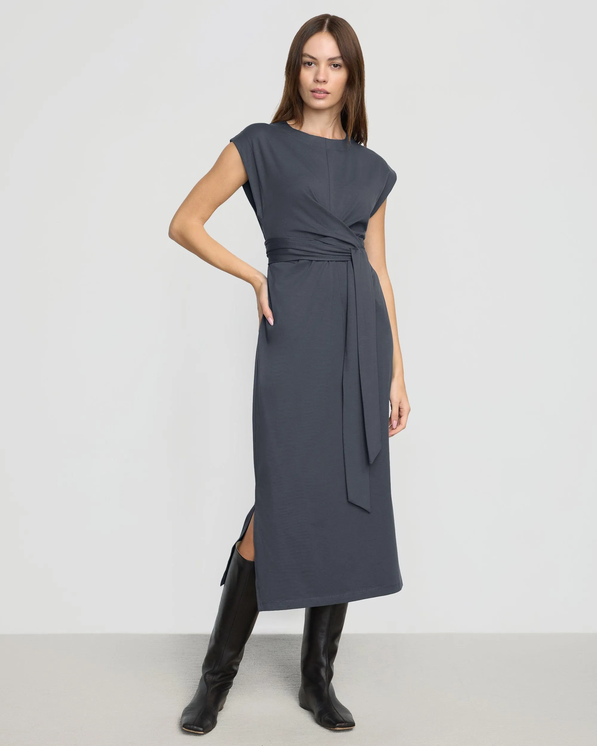 Fei Tie-Front Organic Cotton Dress
