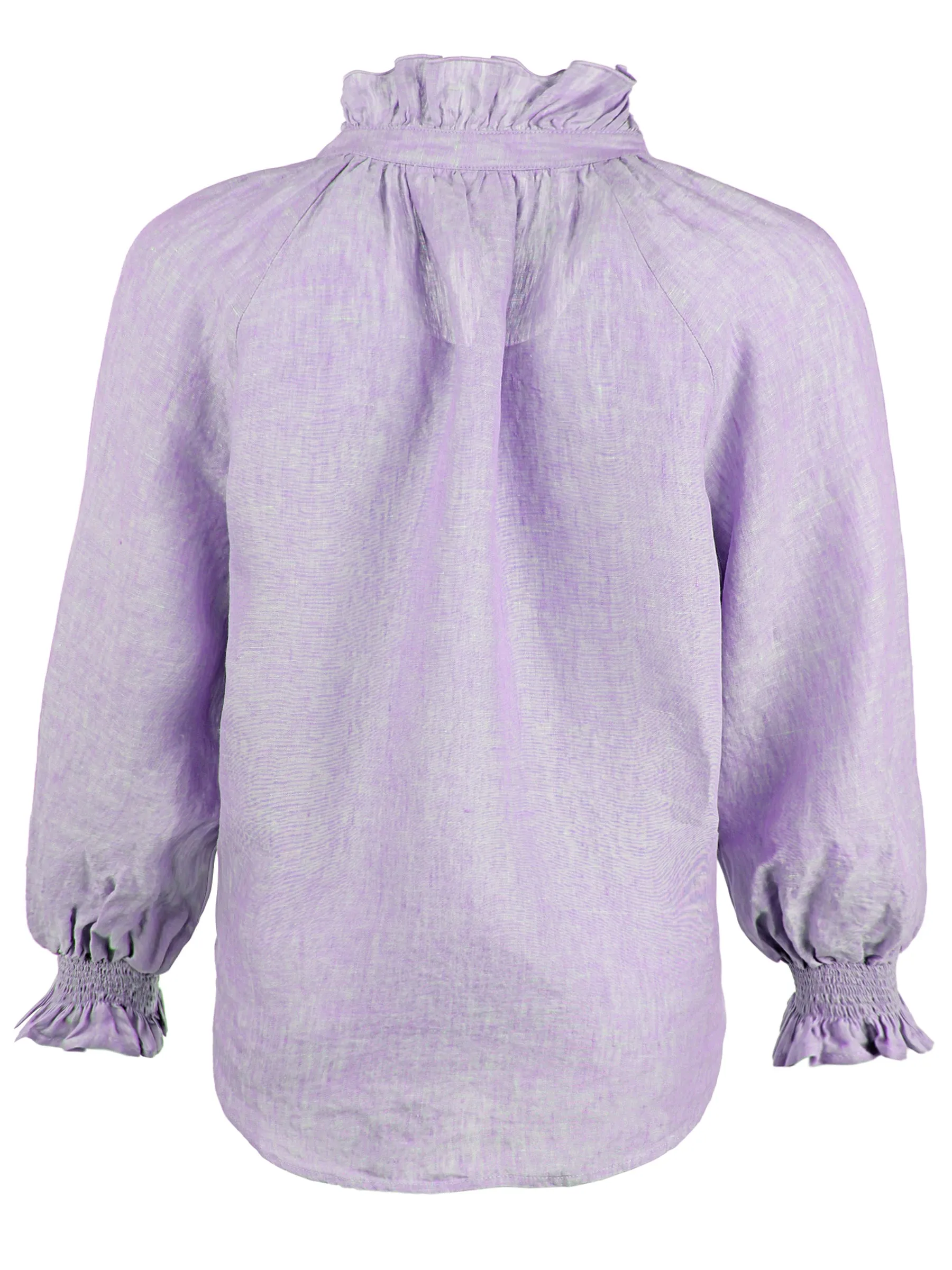 Fiona Lilac Washed Linen Blouse