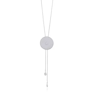 FIONA SILVER BOLO LONG NECKLACE FILIGREE
