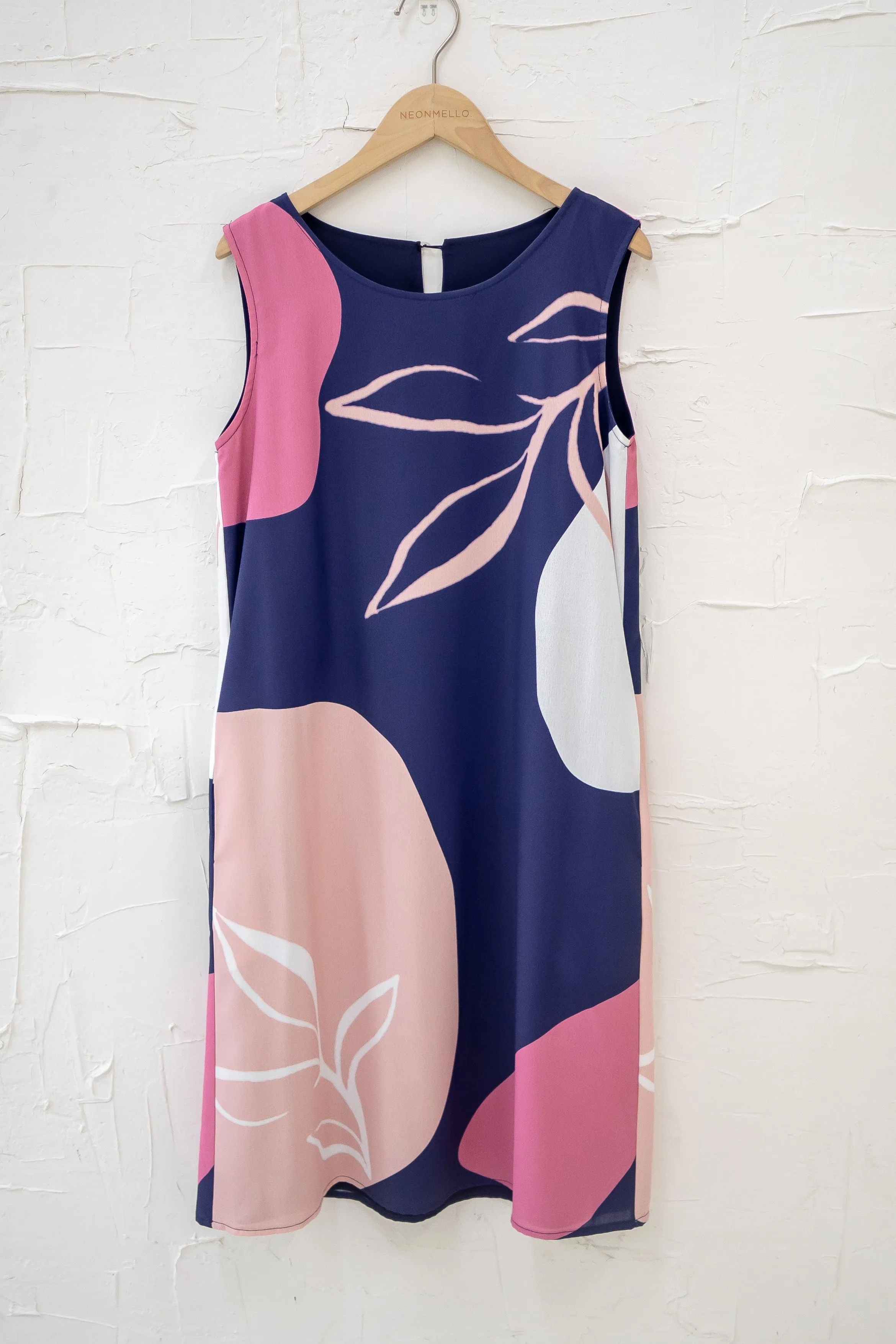 (FIRE DEAL) *COLOUR RUN* KARINA REVERSIBLE SHIFT DRESS IN NAVY