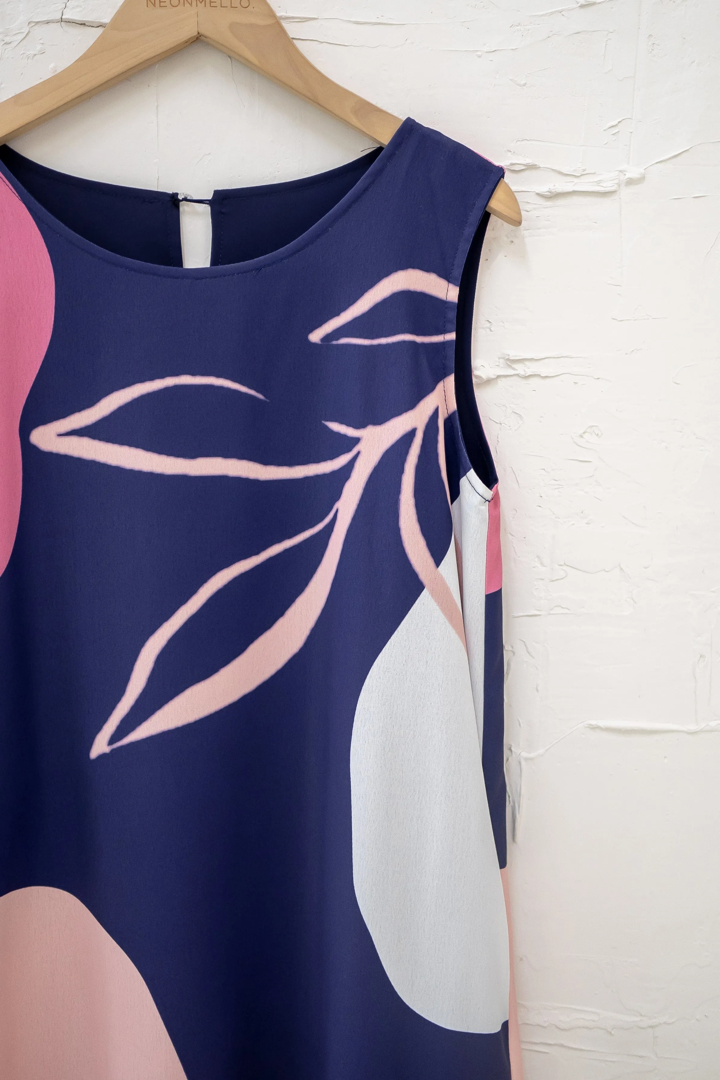 (FIRE DEAL) *COLOUR RUN* KARINA REVERSIBLE SHIFT DRESS IN NAVY