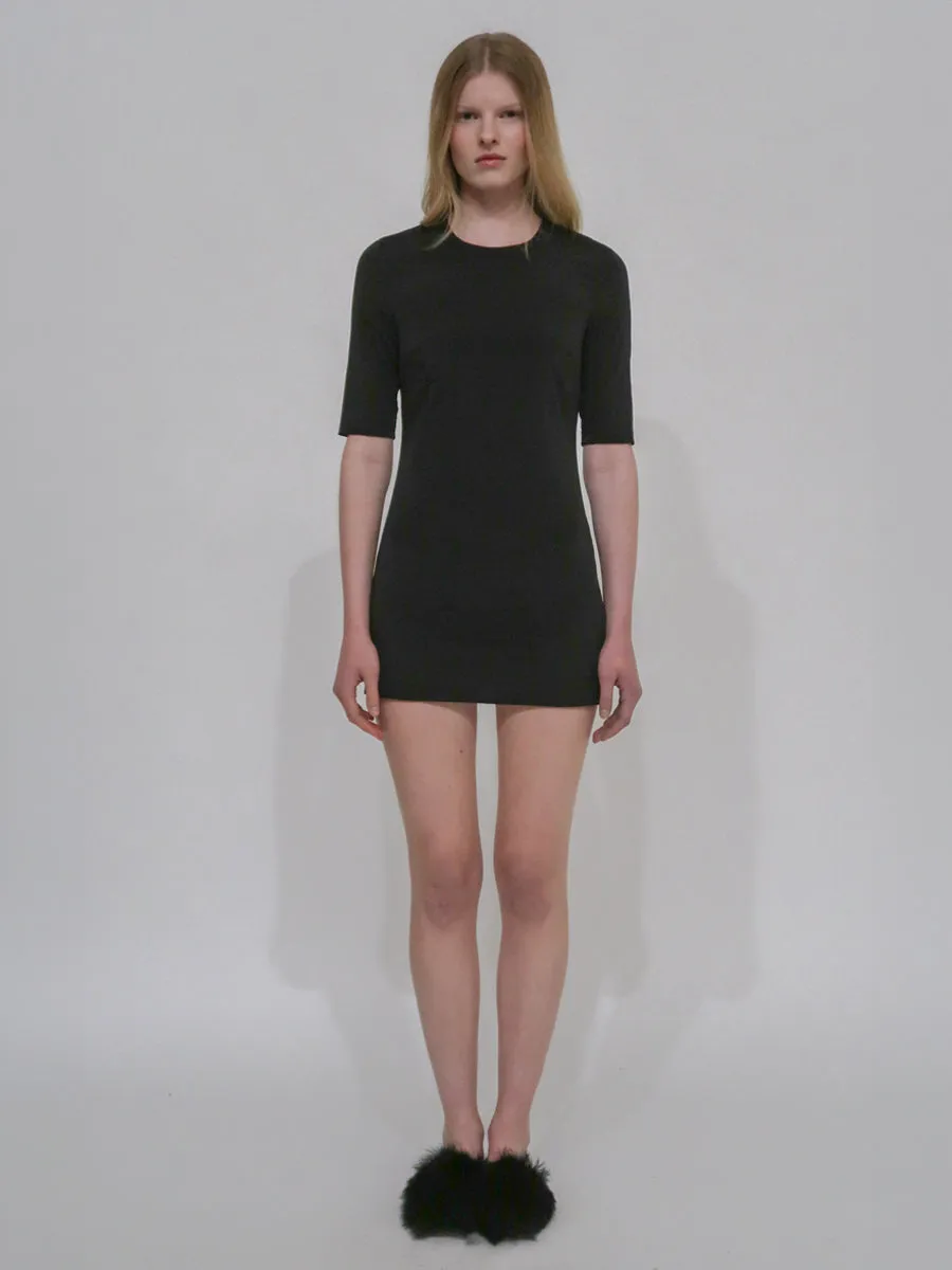 FITTED T-SHIRT MINIDRESS