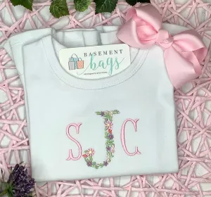 Floral Font Shirt