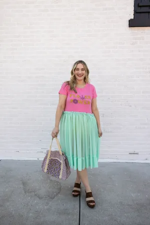 flower power tulle tee
