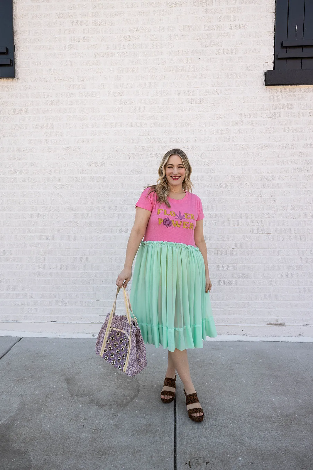 flower power tulle tee