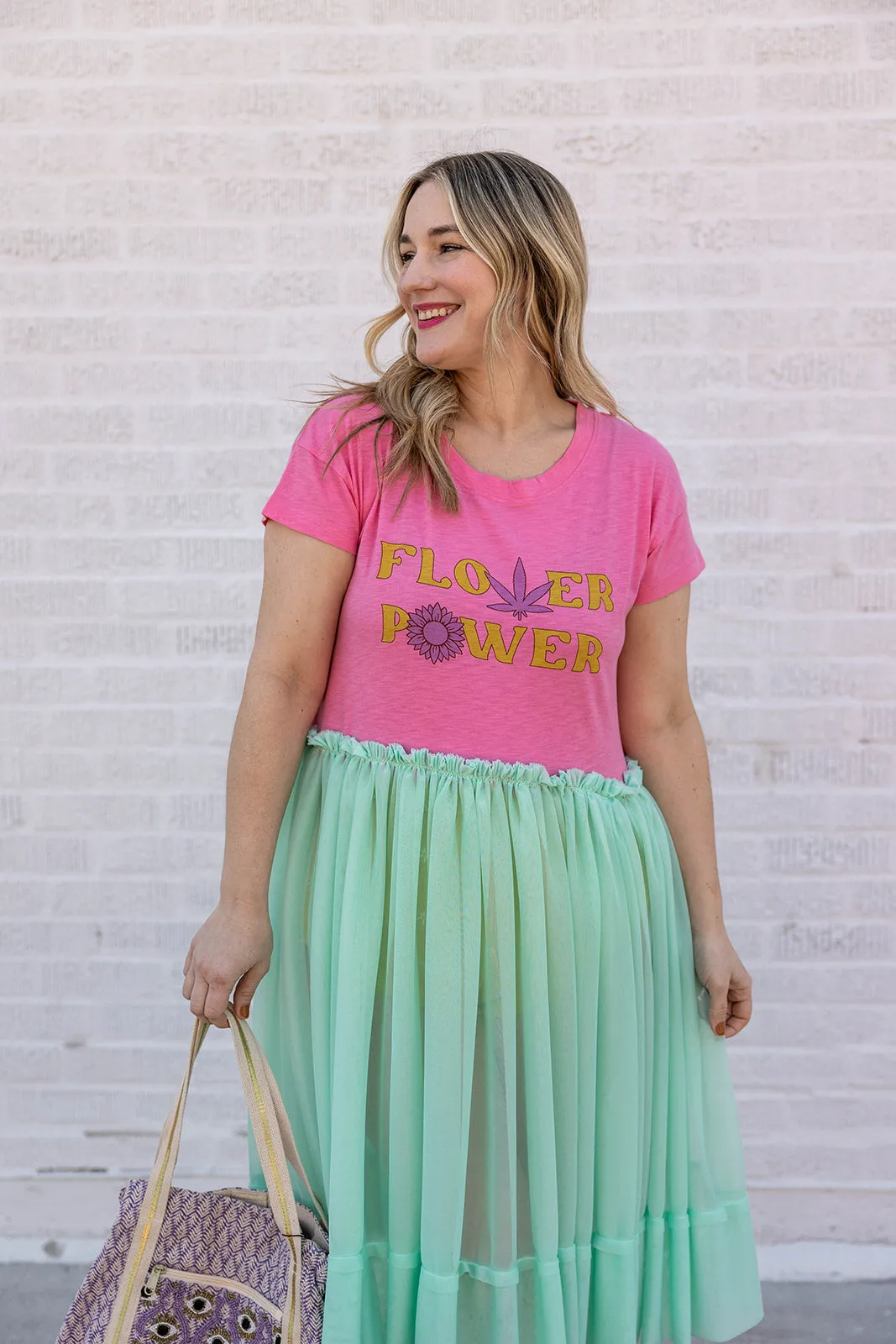 flower power tulle tee
