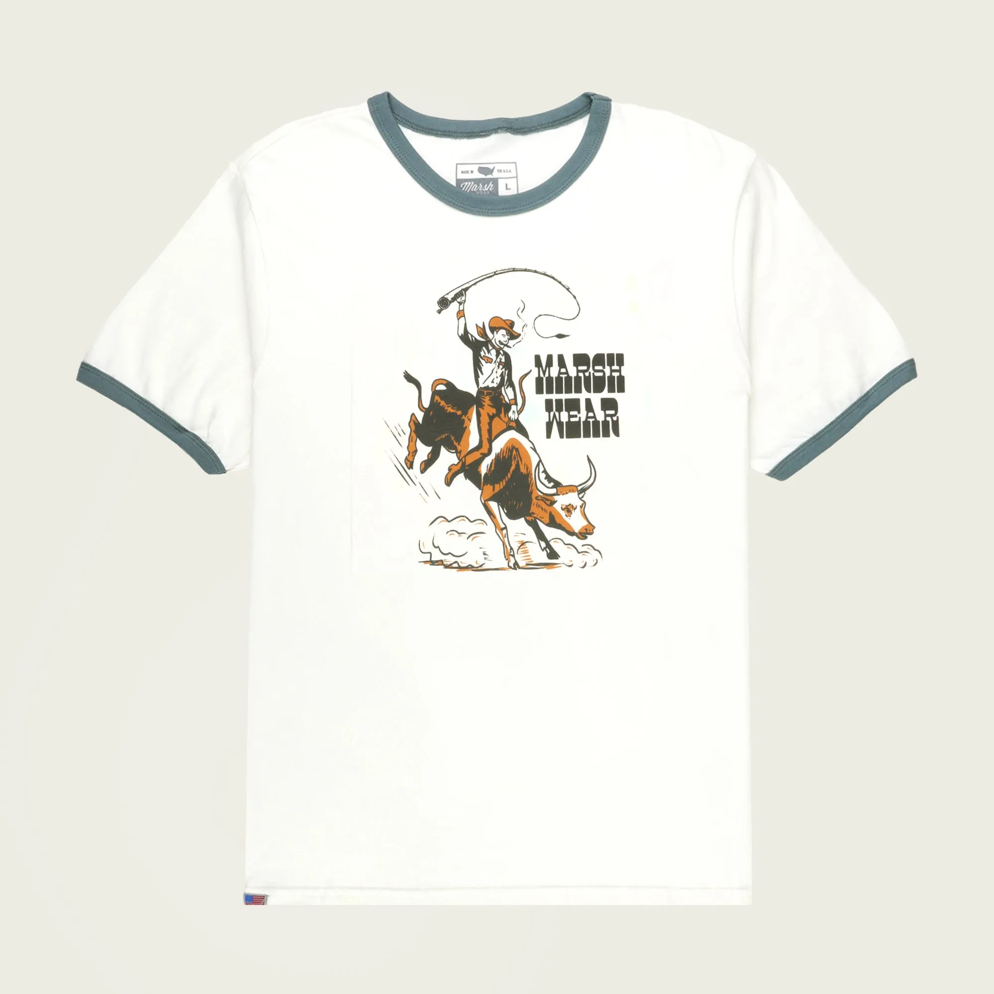 Fly Cowboy Ringer Tee