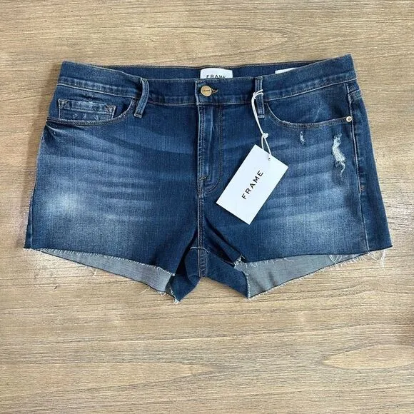 FRAME Denim Cutoff Jean Shorts size 32