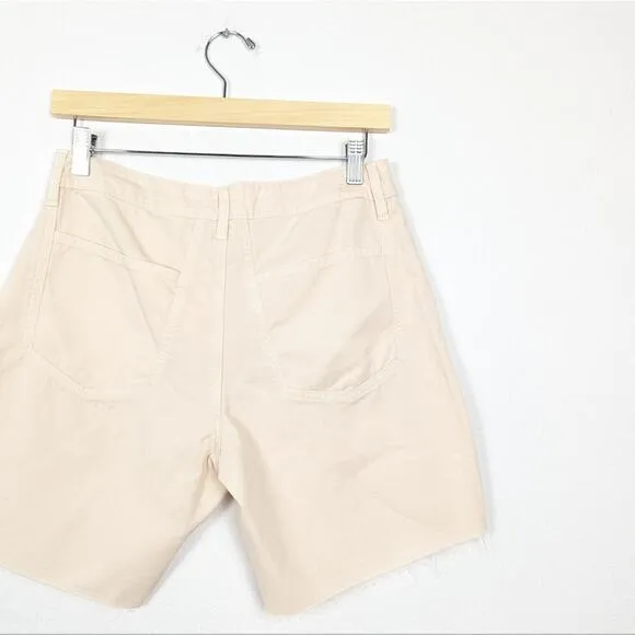 Frame Washed Nude Pink Slouch Pocket Denim Shorts