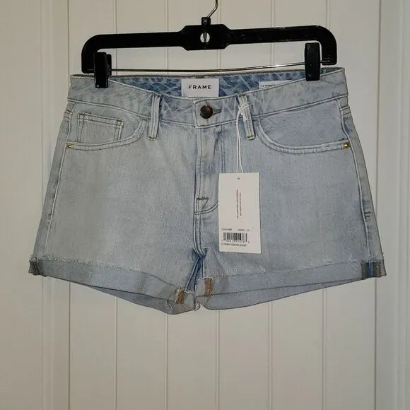 FRAME Denim Le Grand Garcon Shorts in Size 24