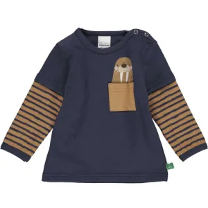 Fred's World Night Blue Organic Cotton Polar Top