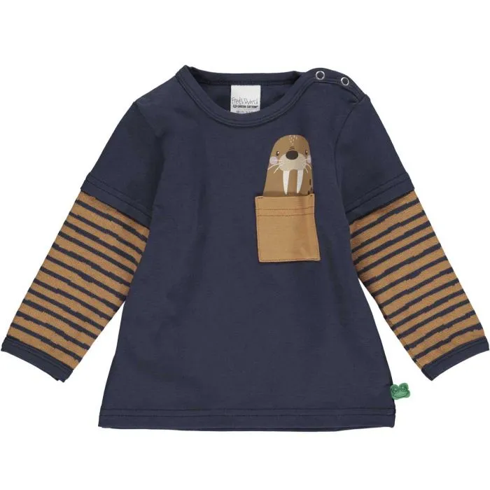 Fred's World Night Blue Organic Cotton Polar Top