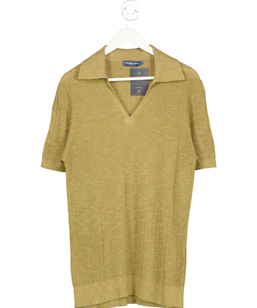 Frescobol Carioca Green Joaquim Knit Polo Shirt UK M