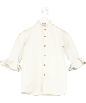 Freya Lillie Beige Marcia Frilled Linen Shirt 3 Years