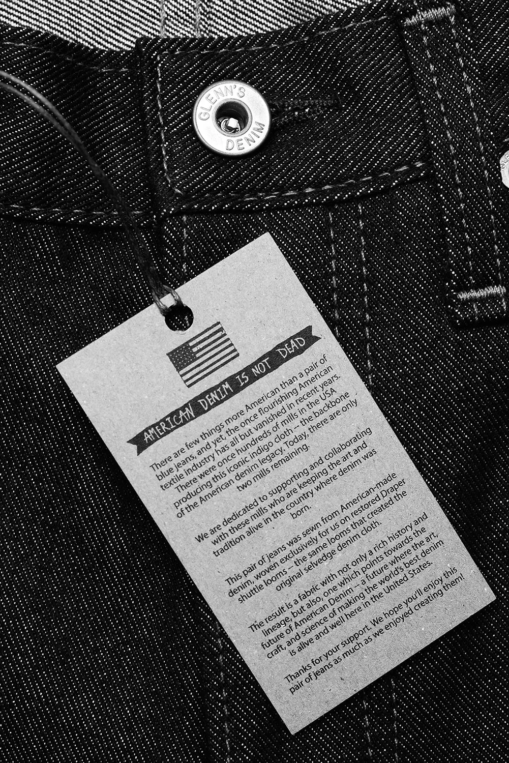 GD113 RELAXED WIDE LEG | Raw 13 Oz Selvedge Denim - Classic Indigo