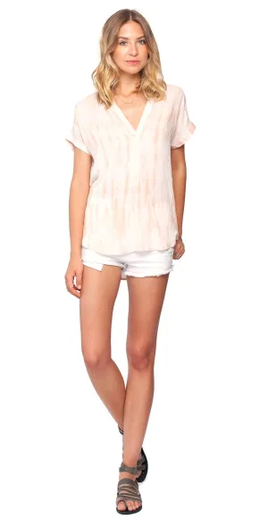 Gentle Fawn Bronze Top | Papaya Tie & Dye Print