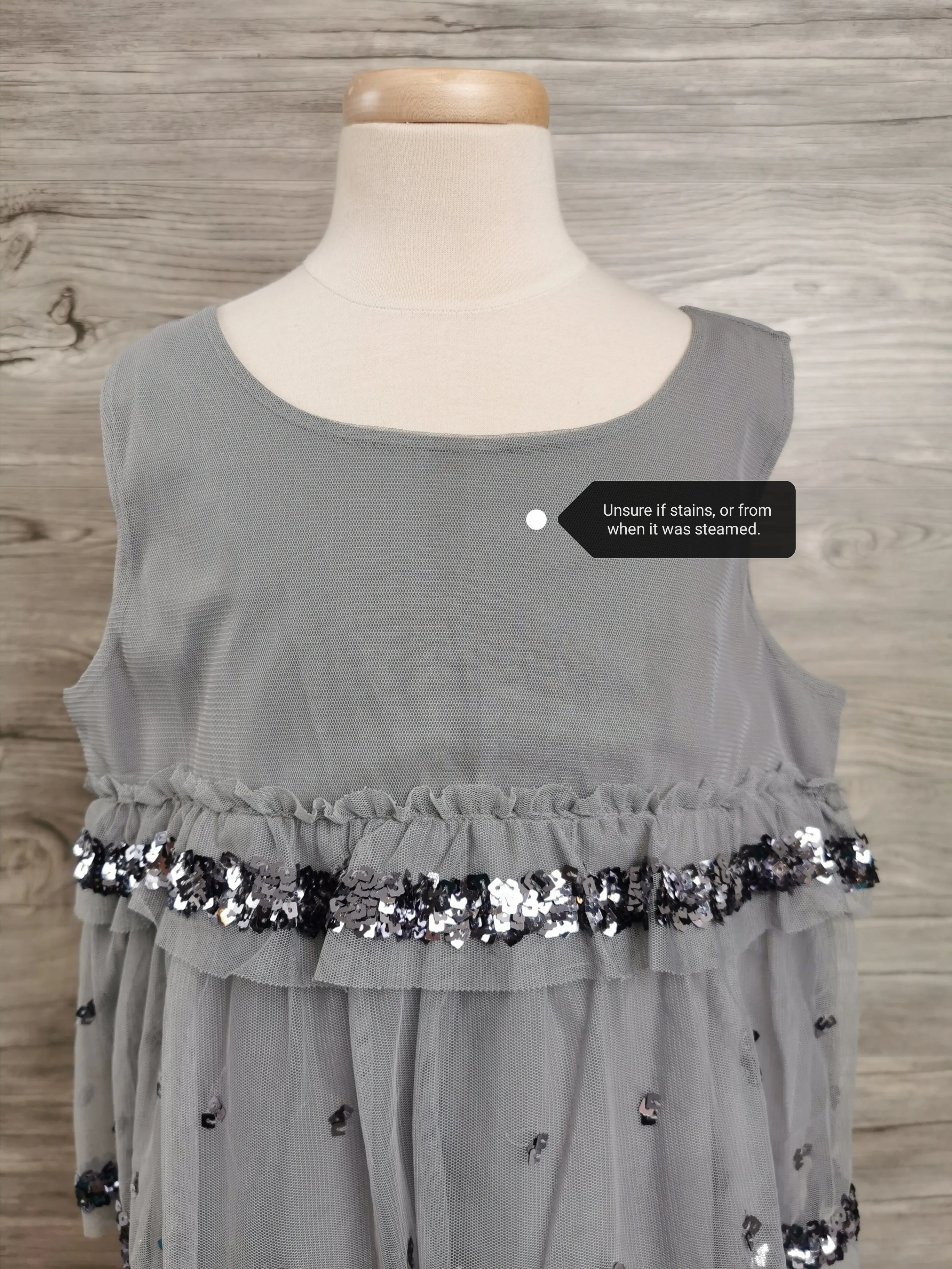 GIRL SIZE MEDIUM (8 YEARS) - OLD NAVY, Sequience Shift Dress VGUC B37 