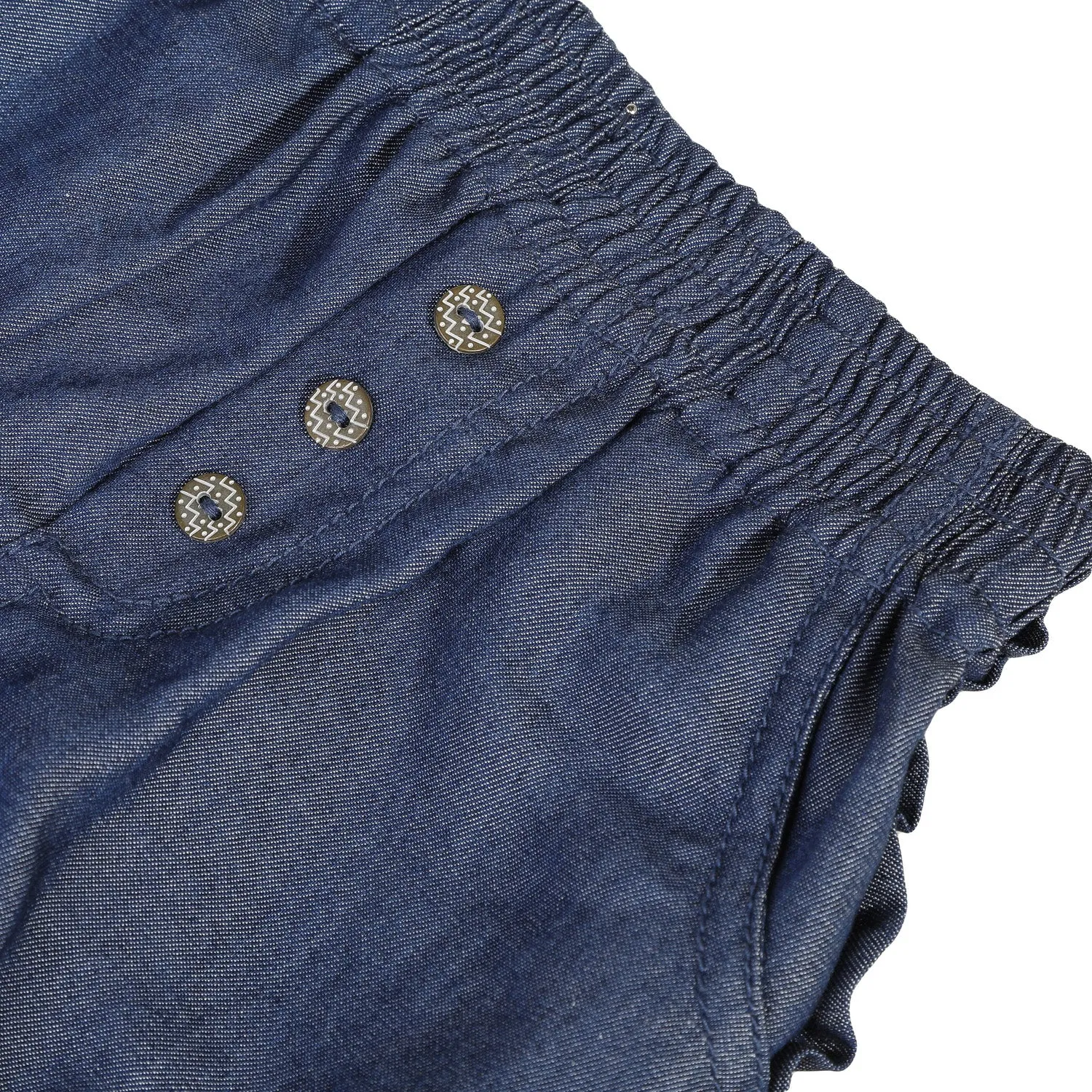 Girls Bubble Denim Shorts