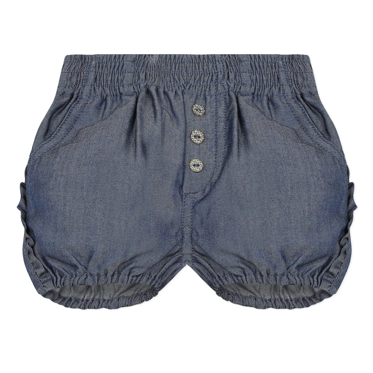 Girls Bubble Denim Shorts