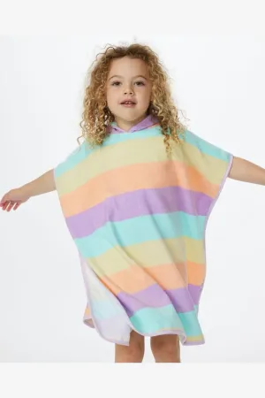 GIRLS COVE HOODED TOWEL - MULTICO