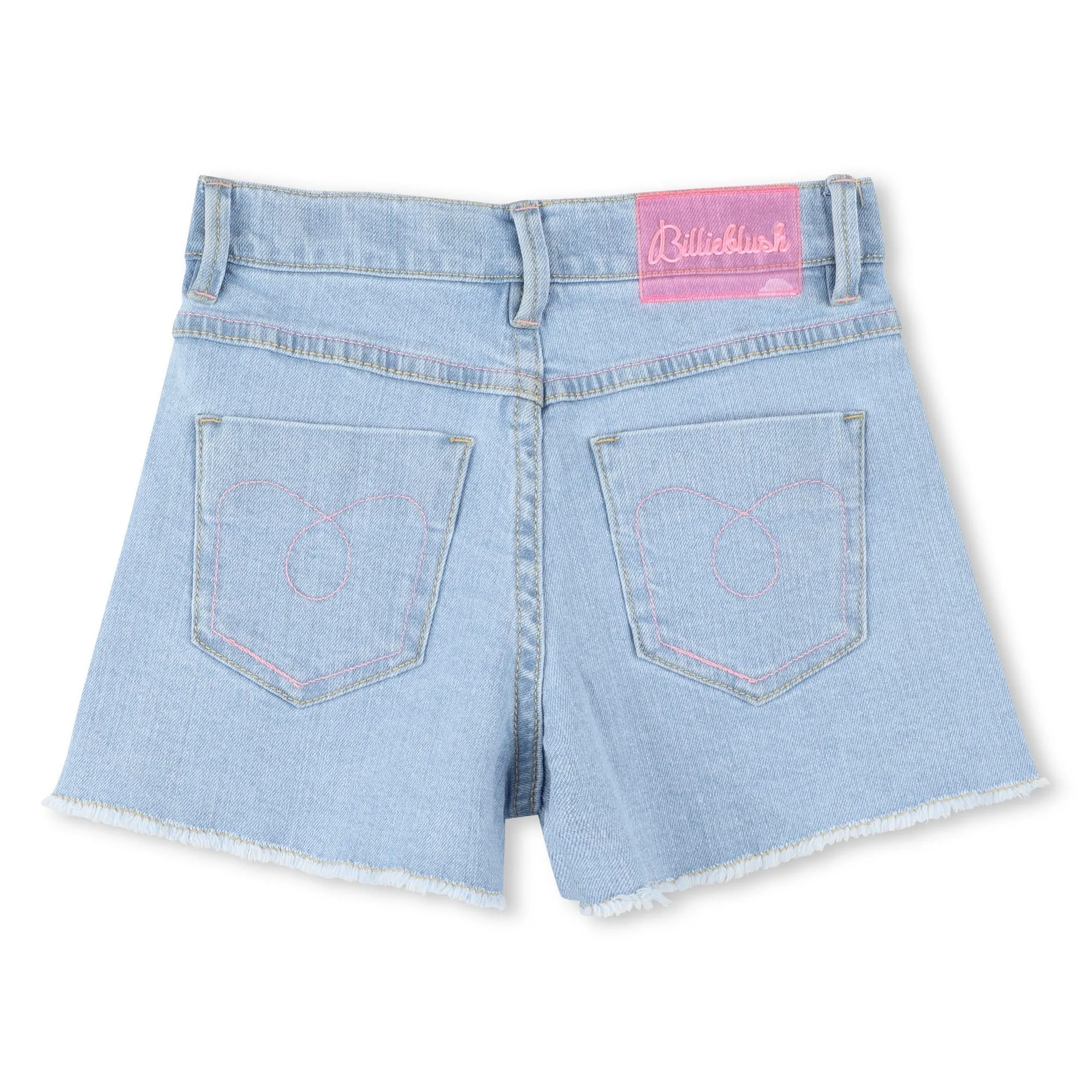 Girls Denim Sequin Sun Shorts