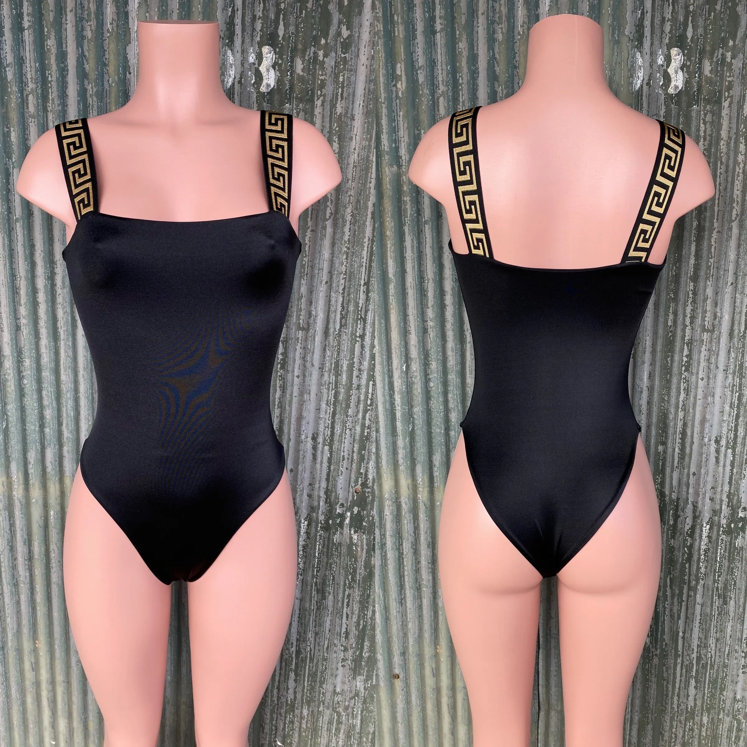 Greek key monokini