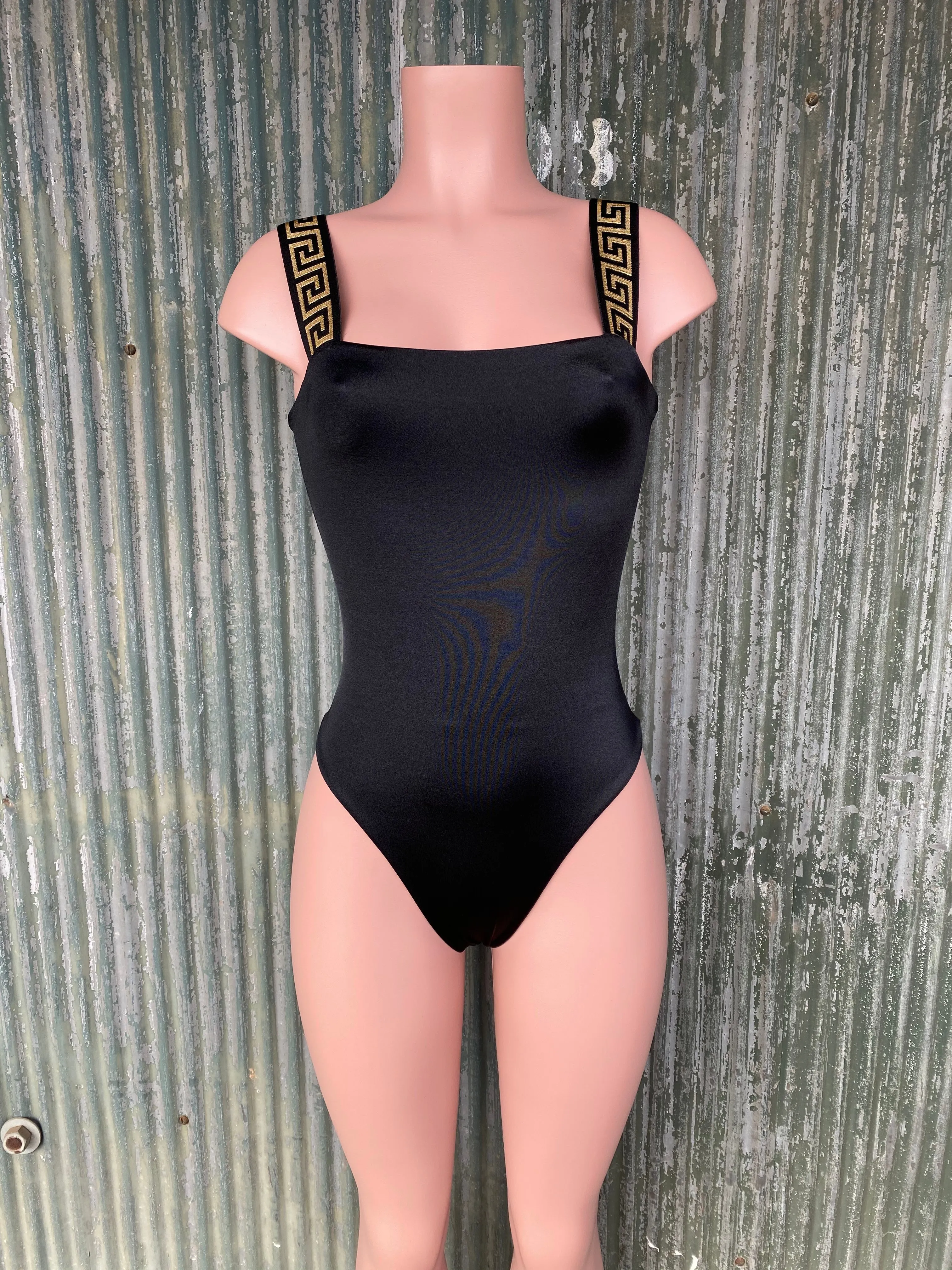 Greek key monokini